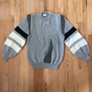 Vintage 60s Wilkes Bashford San Francisco Space Age Sweater (Babaa 65 Shoulder)